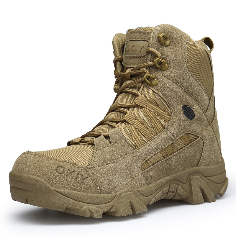 Cross-Border Large Size Delta High-Top Desert Boots Outdoor Camping Training Boots Outdoor Hiking Boots Hiking Boots Men's Off-Road