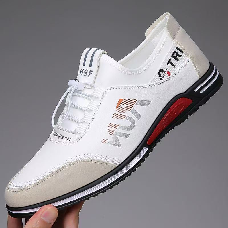Flat Shoes for Men, Summer Thin Men's Slip-On Casual Shoes, Lightweight Driving Shoes, Non-Slip Soft Sole Men's Shoes, Cross-Border