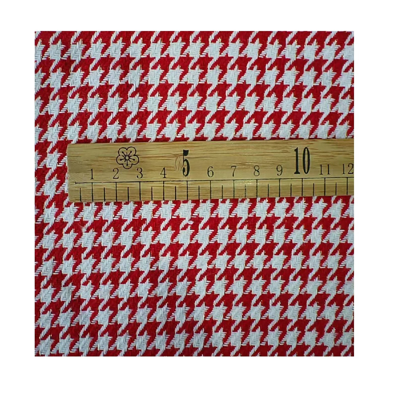 Picture of Shaoxing factory spot gold thread houndstooth fashion shoes and hats bags crafts woolen houndstooth wool fabric