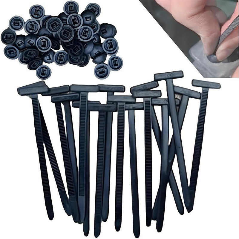 Multifunctional Tie Clip Fastener for Fixing Engine Undertray, Fender Liner, Mudguard, Interior Panel, and Cover