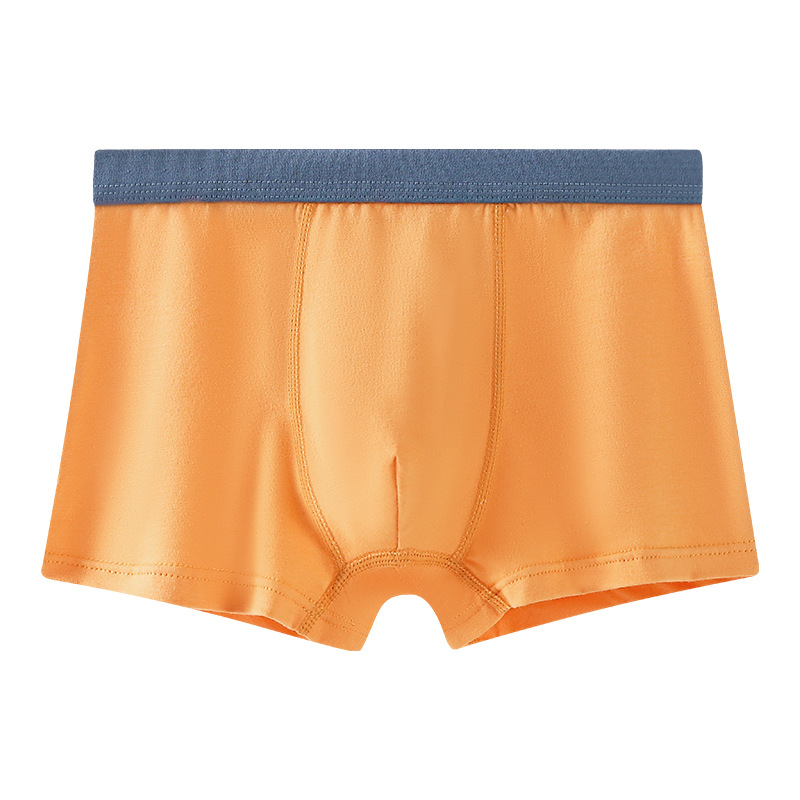 Picture of Boys' underwear boxer pure cotton youth solid color sports children's underwear male students Middle and big children antibacterial