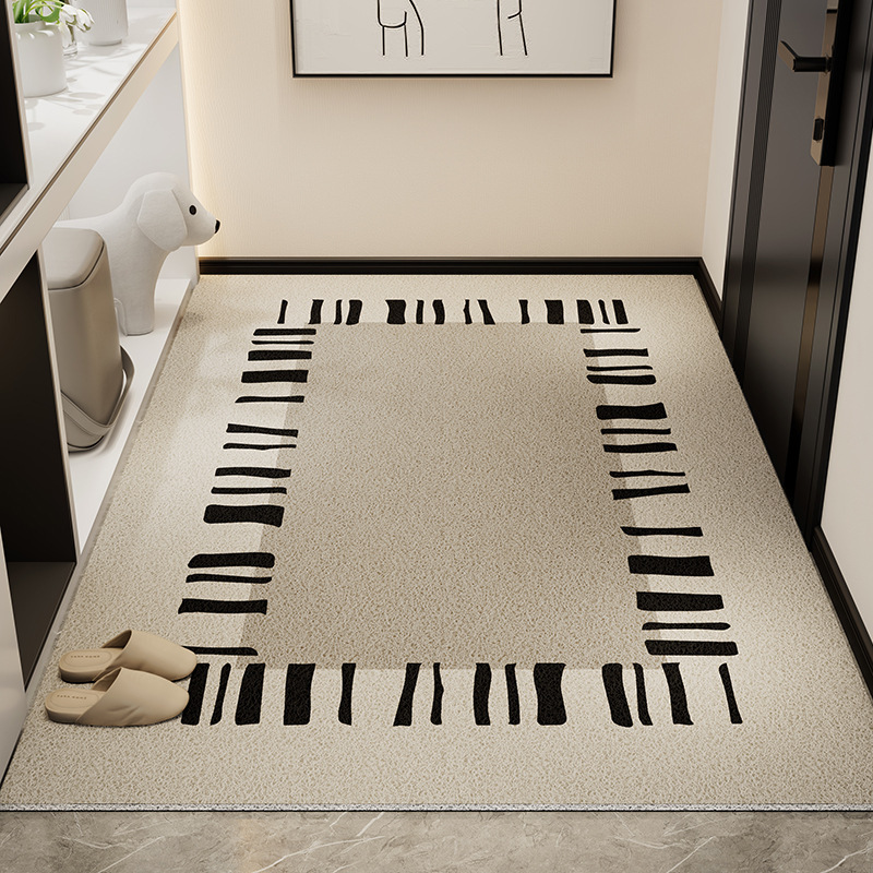 Picture of Light Luxury High-end Door Floor Mat Dirt-resistant Wear-resistant Anti-slip Mat Household Tailable Mud Scraping Silk Ring Floor Mat