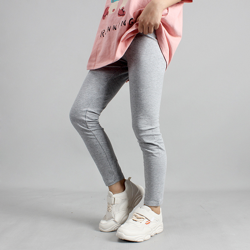 Picture of Girls' Summer Children's Pants Korean Style New Leggings Large Children's Solid Color Sports Anti-mosquito Pants Children's Pants for Hair