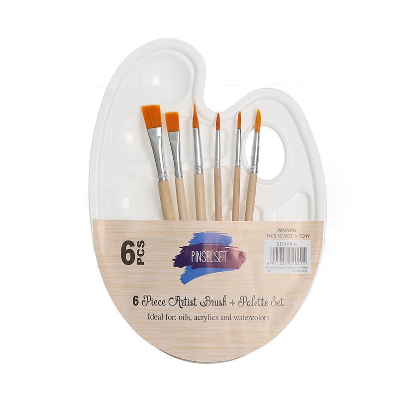 Picture of Basic Transparent Kidsren's Watercolor Supplies Pp Palette Student Painting Art Hand-Painted Plastic Paint Palette Palette