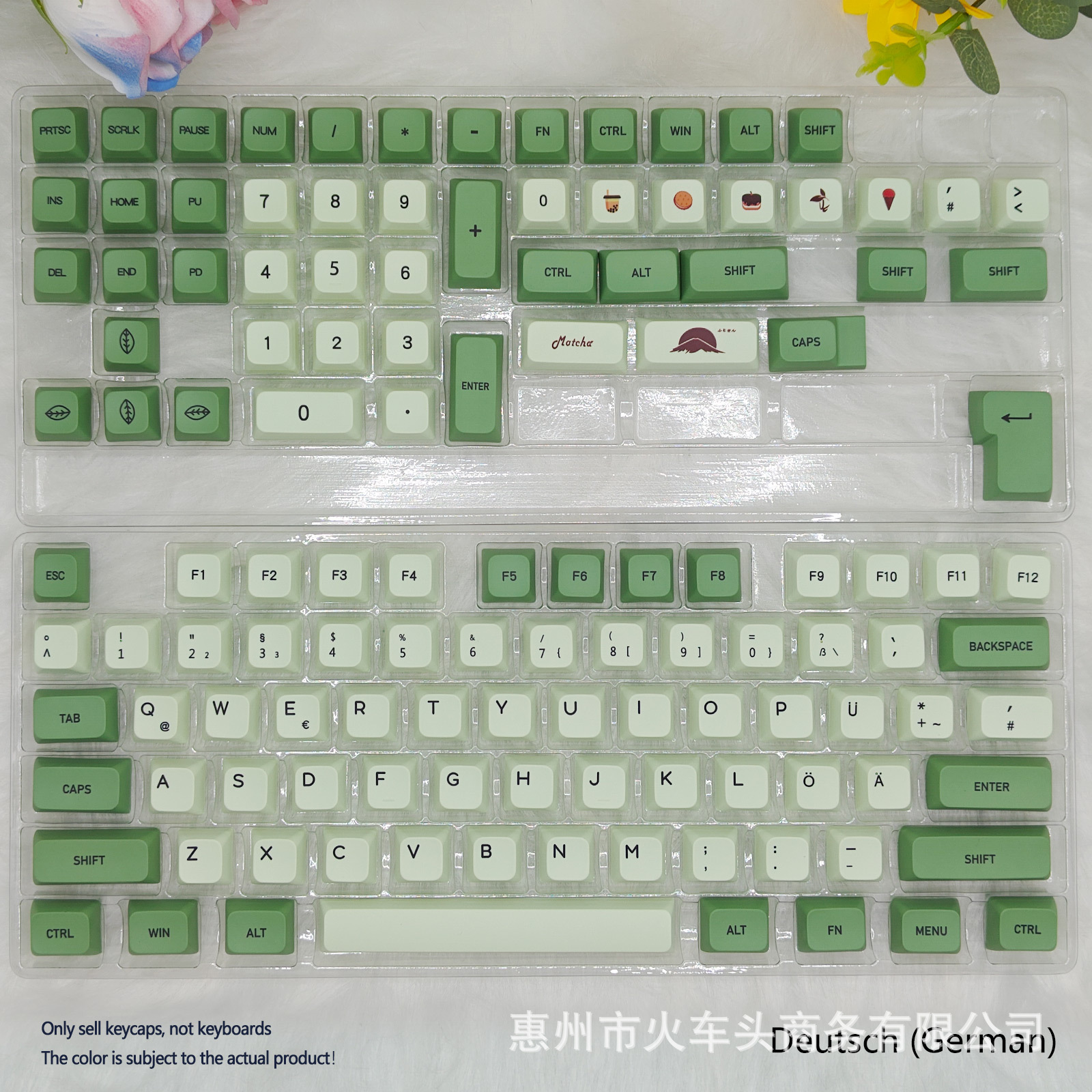 Picture of Matcha Arabic Korean Thai Japanese phonetic sublimation small full set of boxed XDA key cap cross-border hot sale