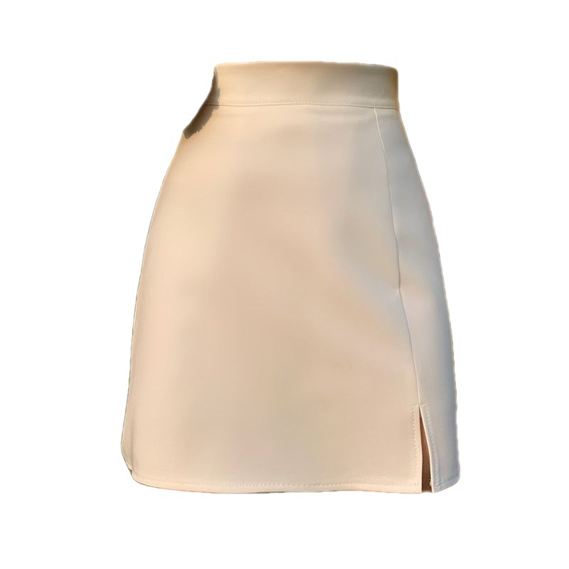 Picture of Black A- line Skirt Women's Summer 2022 New High Waist Split Short Skirt High-end Hip Suit Skirt