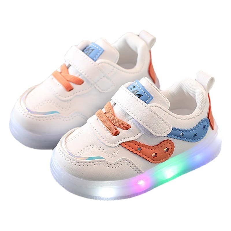 Baby Shoes children 0-1-3-6 years old 2 boys white shoes light board shoes casual shoes non-slip soft bottom toddler shoes fashion