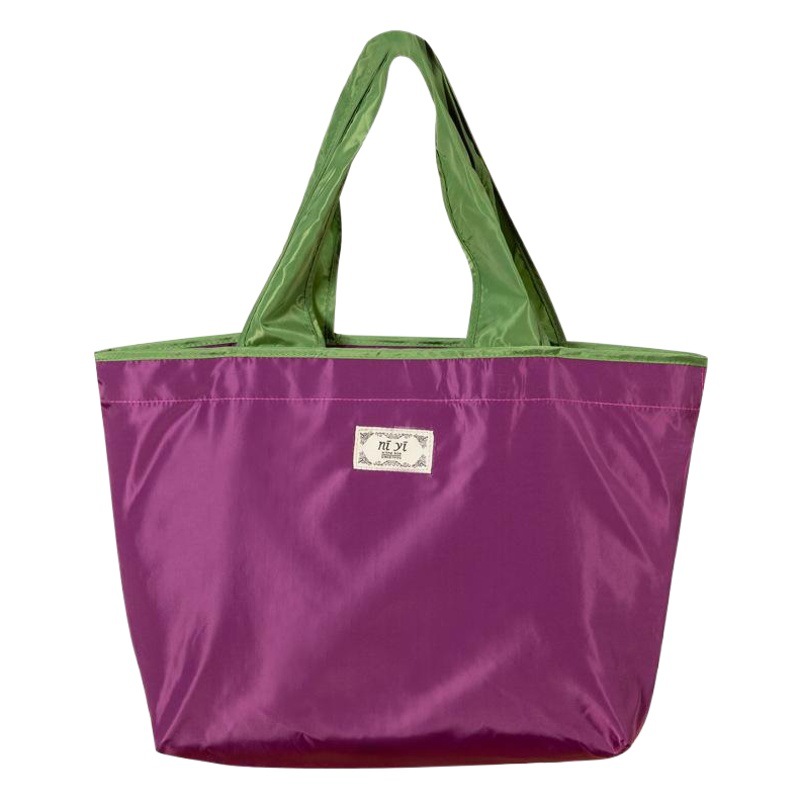 Supermarket folding shopping bag waterproof storage bag portable grocery bag large capacity environmental protection drawstring handbag wholesale