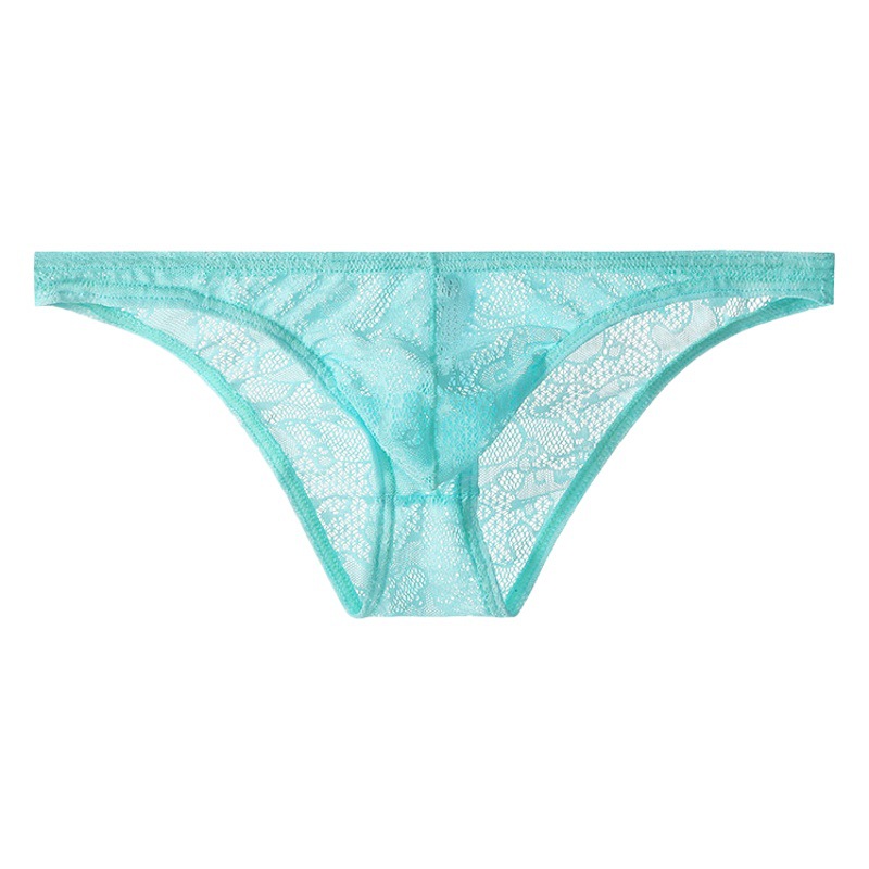 Junyou men's lace underwear ultra-thin sexy seductive breathable small briefs low waist passion trend young men