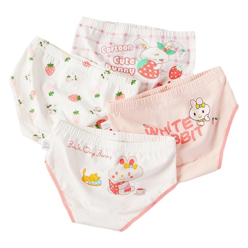 Girls' triangle underwear pure cotton class a children girls' baby girls' shorts middle and big children Primary School underpants wholesale