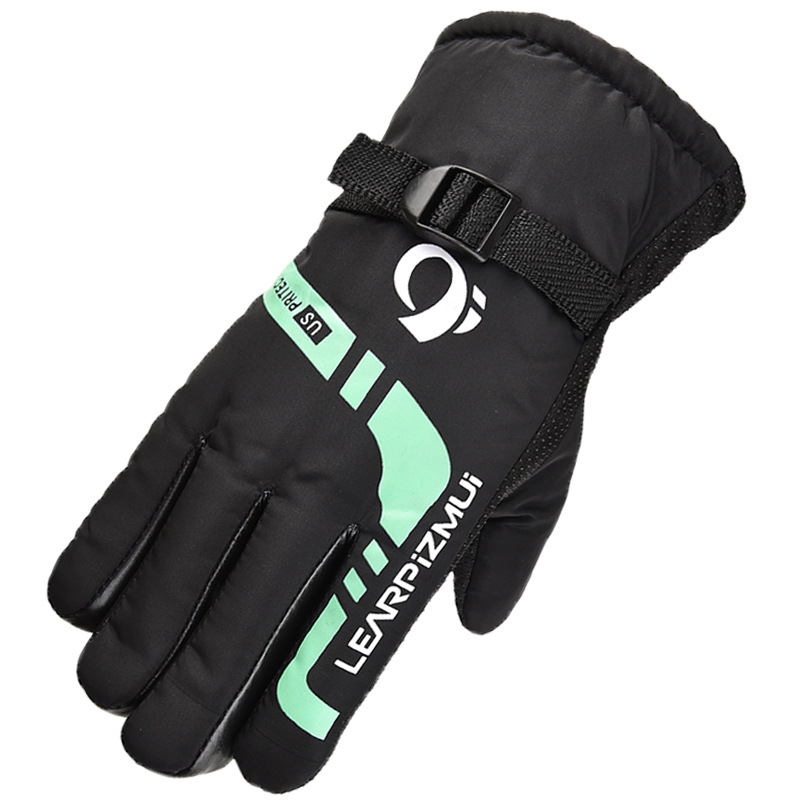 Picture of Men's Winter Warm Gloves Electric Motorcycle Riding Gloves Velvet Thickened Outdoor Sports Ski Gloves