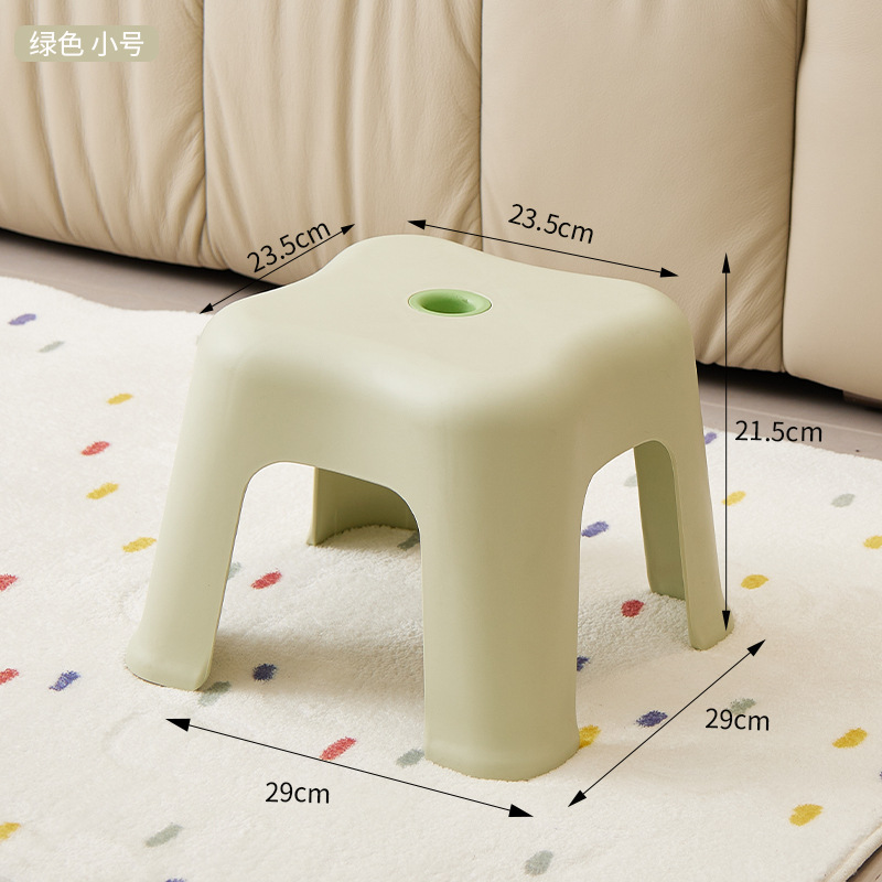 Picture of Household Plastic Small Stool Simple Style Thickened Coffee Table Small Stool Shoe Changing Stool Sofa Stool Bathroom Low Stool Chair