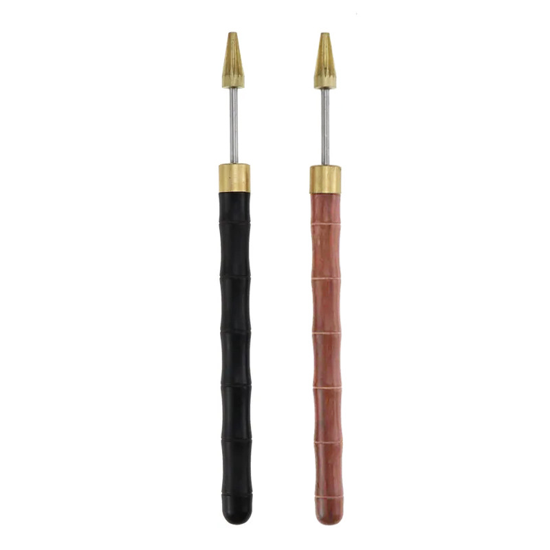 Picture of Leather Tool Edge Oil Tool Edge Oil Pen Sandalwood Handle Edge Oil Pen Leather Edge Oil Pen Oil Edge Tool