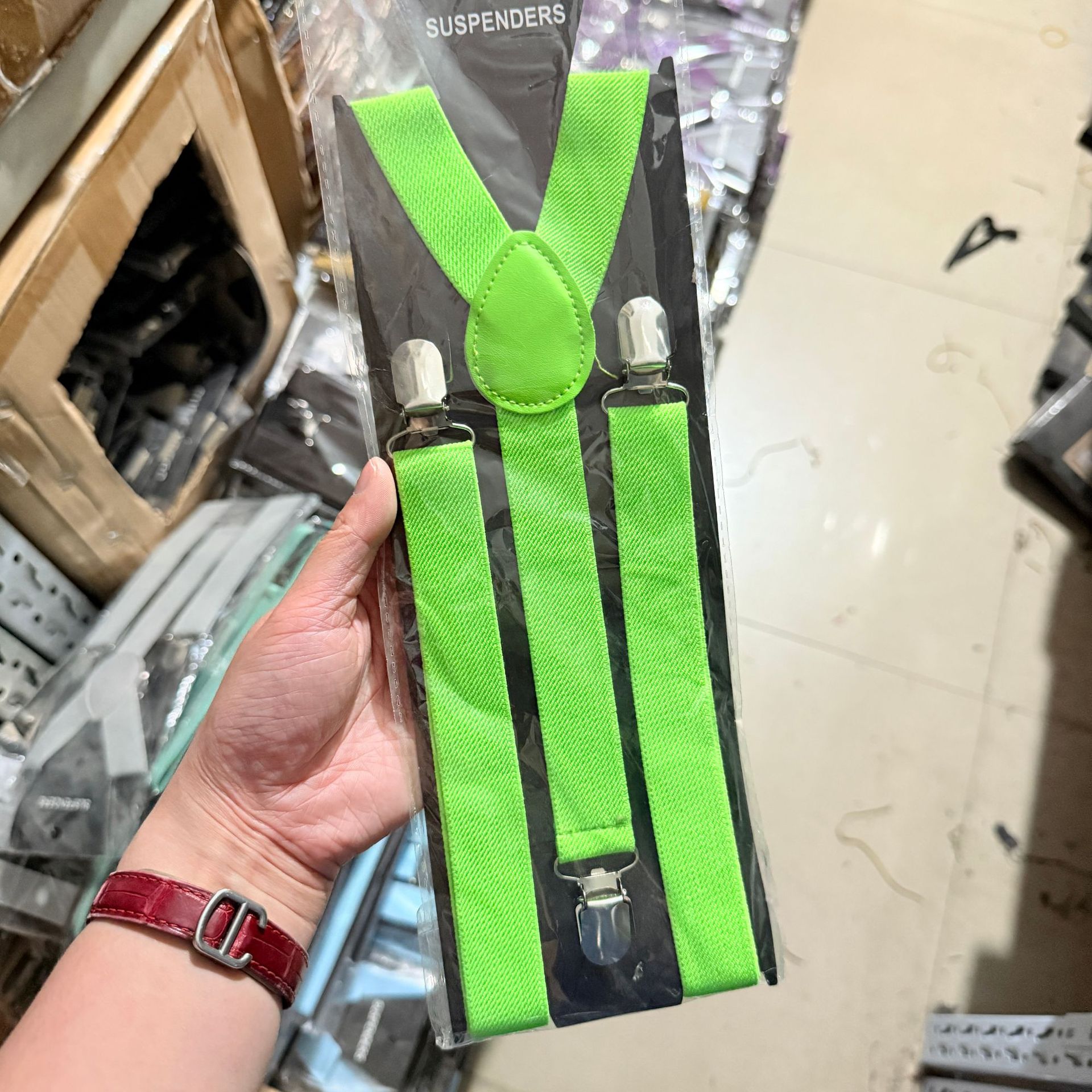 Picture of New Adult Strap Fashion Strap Holder Wholesale Unisex Strap Triple Clip 2.5 Strap Suspender Strap Spot