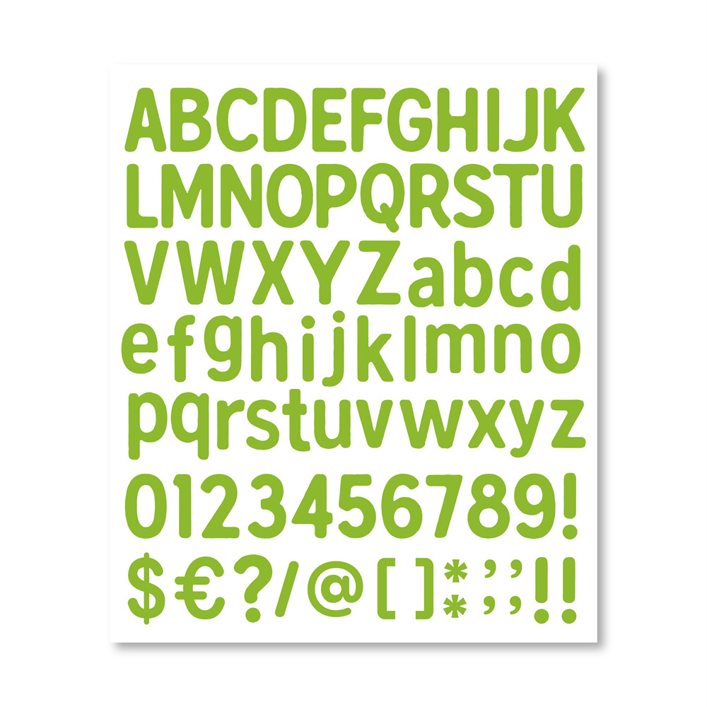 Picture of Amazon TK cross-border diy letters and numbers stickers colorful combination stickers water cup stickers creative index hand account stickers