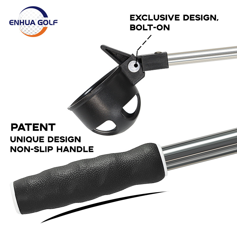 Golf fisher portable fishing club telescopic stainless steel ball picker telescopic fisher, multiple sizes
