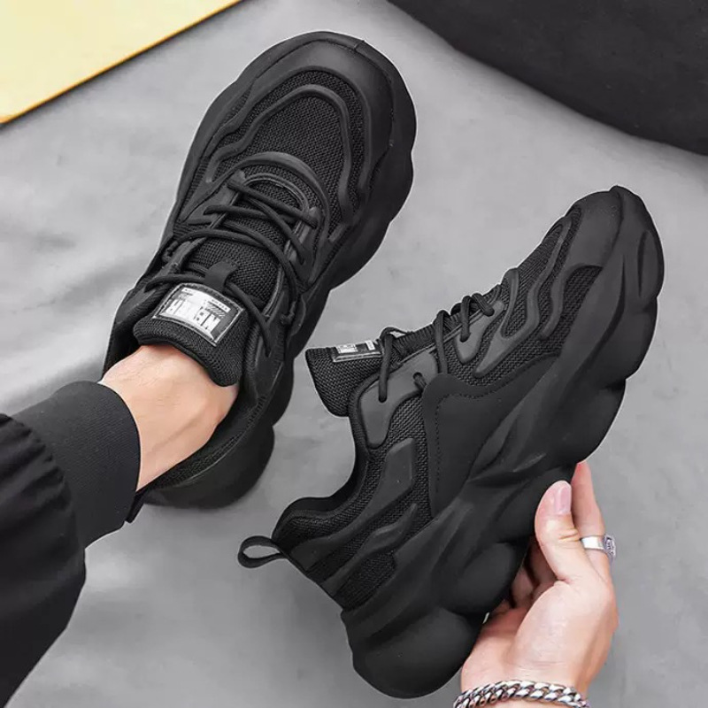 Summer Men's Shoes New Breathable Mesh Coconut Shoes Men's Trendy All-match Thick-soled sneaker Casual Running Shoes for Men