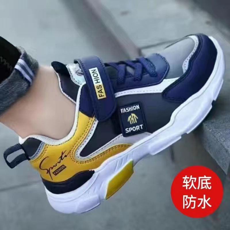Picture of Sneakers Sports Walking Shoes Boys Zhongda 2024 Net Leather Shoes Casual Shoes Casual Children's Shoes Boys Running New
