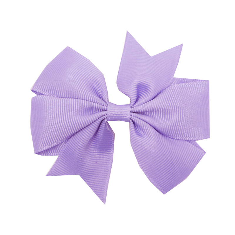 Picture of European and American New Kidsren's Hairpins 8cm Swallowtail Bow Hairpin V-Shaped Ribbed with Bow Hair Accessories Head Flower