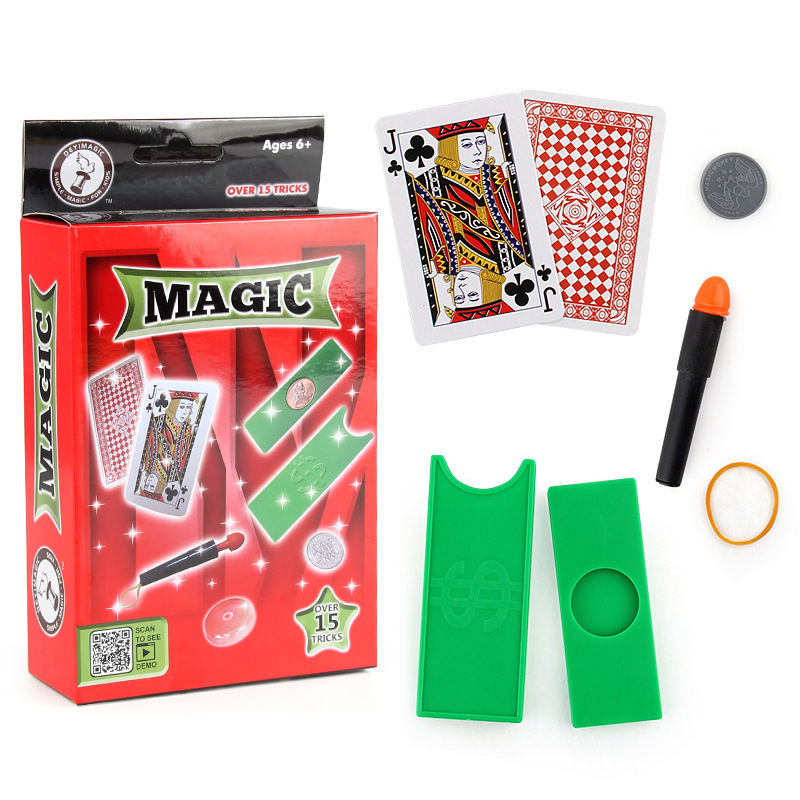 Picture of Cross-border Amazon New Strange Close-up Stage Props Children's Magic Toys Multiplayer Coin Dice Table Game suit