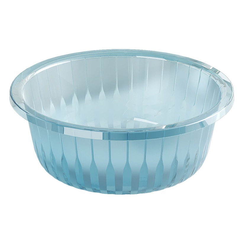 Thickened Large Footbath Household Children's Plastic Washbasin Dormitory Laundry Vegetable Washing Basin Transparent Washbasin Wholesale