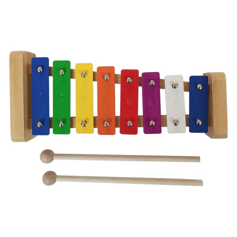 Orff musical instrument 8-tone metal harp children's percussion instrument music enlightenment children's early education musical instrument eight-tone harp