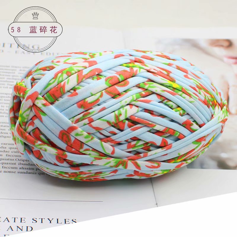 Picture of Wool color cloth thread handmade Hyun-A with woven bag yarn fancy segment dyed cloth hook wool wholesale