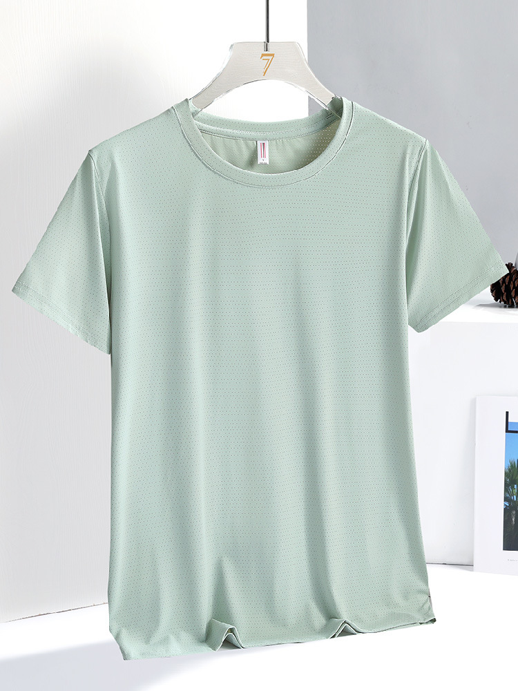 Outdoor Mountaineering Quick-Drying Short-Sleeved Women's Breathable Sweat-Absorbent Quick-Drying Sportswear for Men and Women, Light and Quick-Drying Tops Trendy