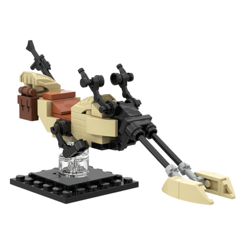 Moc Building Blocks Are Compatible with Lego Set Small Particle Puzzle 68316 Planet Series the Mandalorian Flight Motorcycle