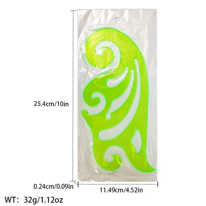 Picture of Pattern printing ruler clothing scale pattern making clothing curve cutting sewing tool multi-functional pattern printing ruler