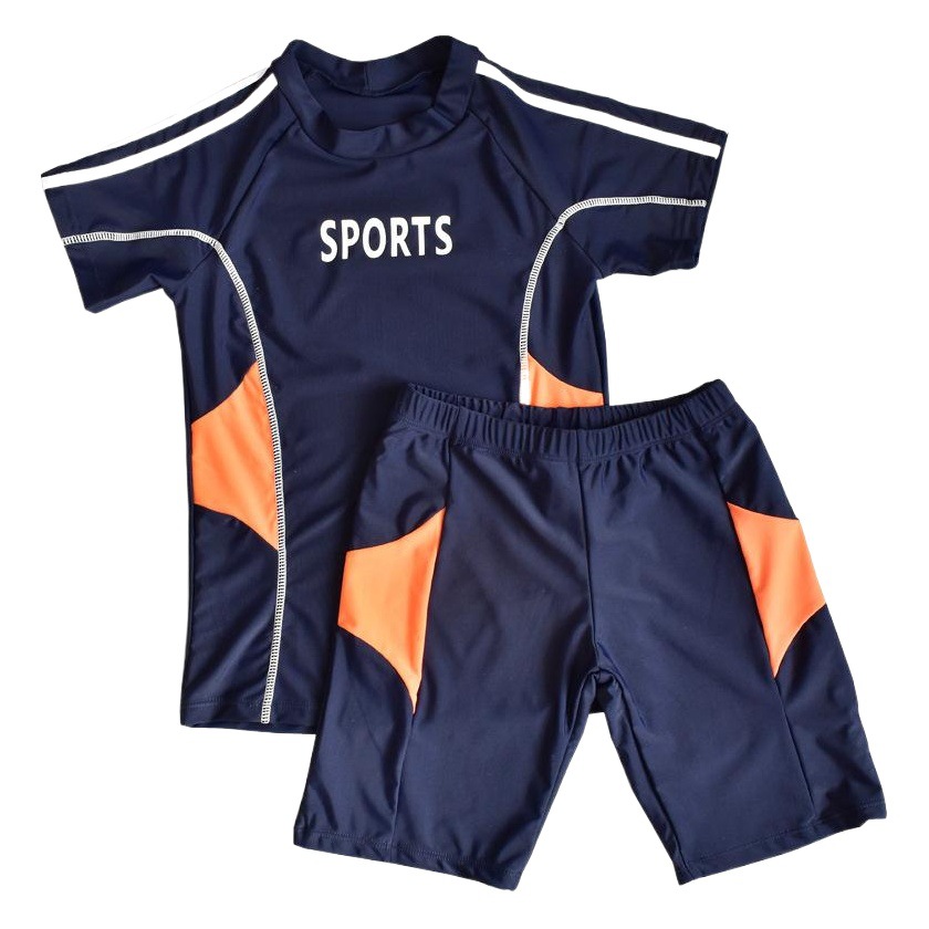 2020 New Children's Swimsuit Men's Split Boys' Suit Sunscreen Large Size Foreign Trade Cross-border Hair