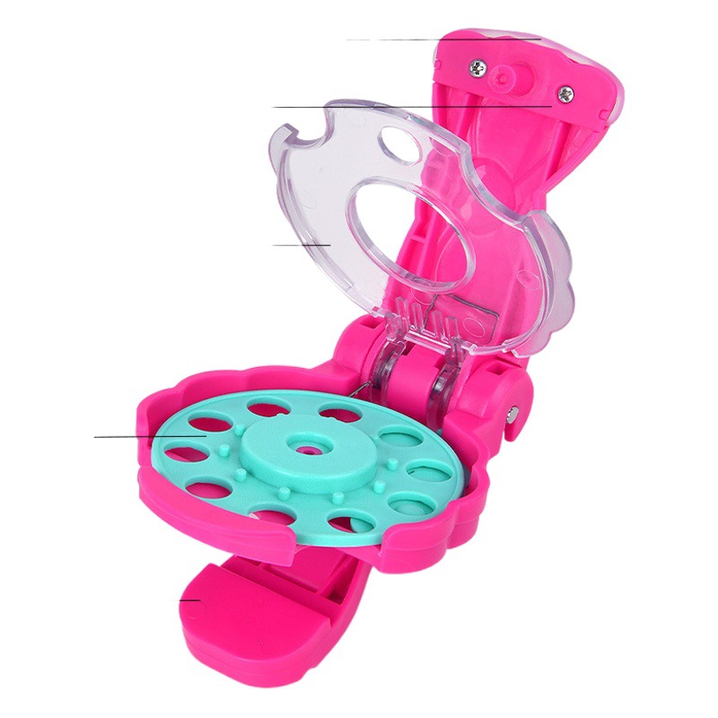 Cross-border blingbling Magic Nailing Rig Girl Play Home Hair Sticker Rig Toy Rig DIY