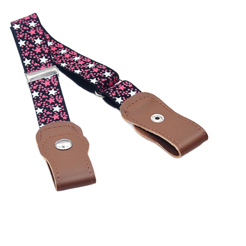 Children's elastic belt does not include deduction solid color pants belt boys and girls elastic belt children's anti-drop pants belt wholesale