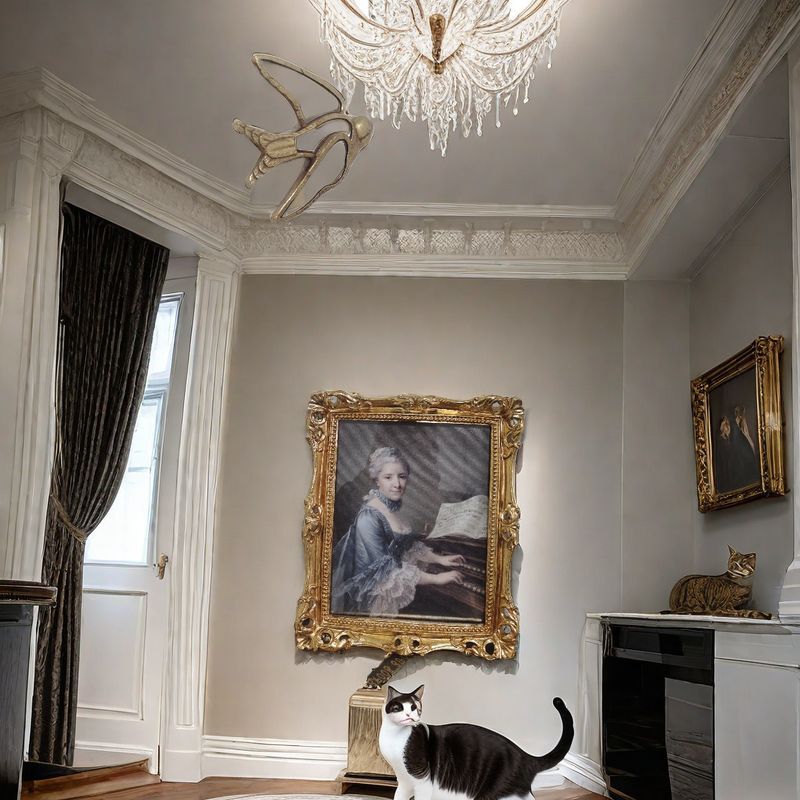 Picture of Living Room Bedroom Retro Photo Frame Ornaments Decorative Painting Light Luxury Wall Hanging Picture Frame Wholesale Special Layout New Hanging Painting