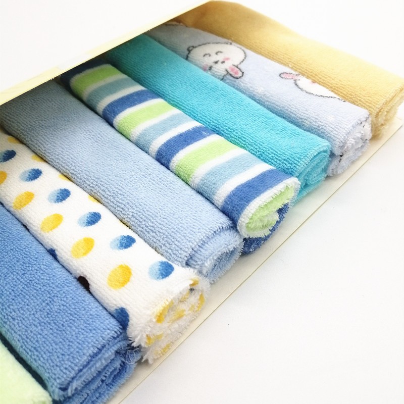 Picture of Foreign trade cross-border small square baby saliva towel small towel baby handkerchief milk towel 8 baby supplies