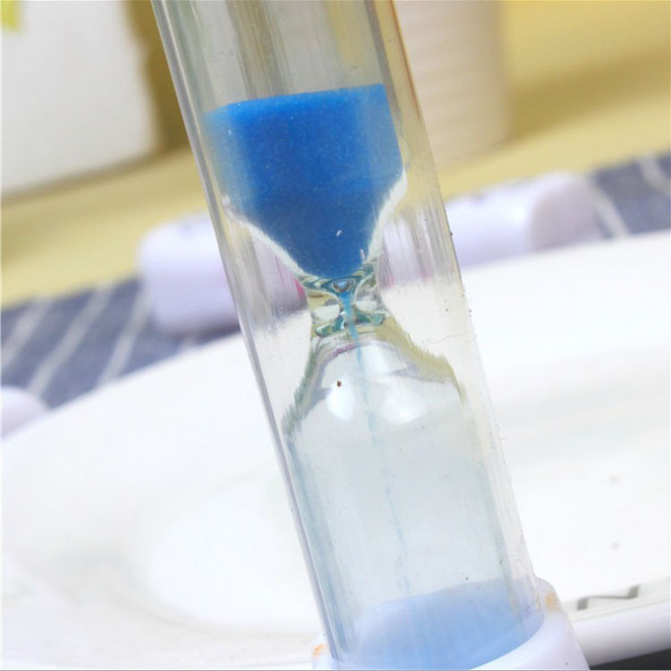 Picture of Color sand kitchen timing hourglass three-minute countdown glass craft hourglass children's interest toys LOGO