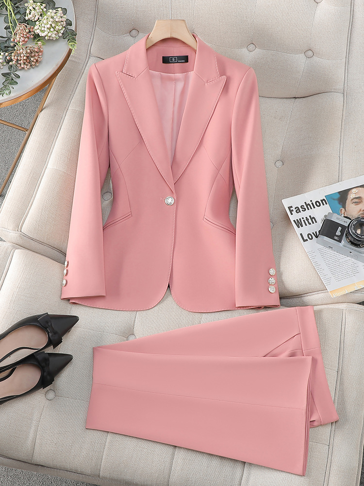 Picture of Spring and Autumn Business Wear Women's suit Women's Fashion Dress Stitching Women's Suit Work Clothes Korean Casual Small Suit