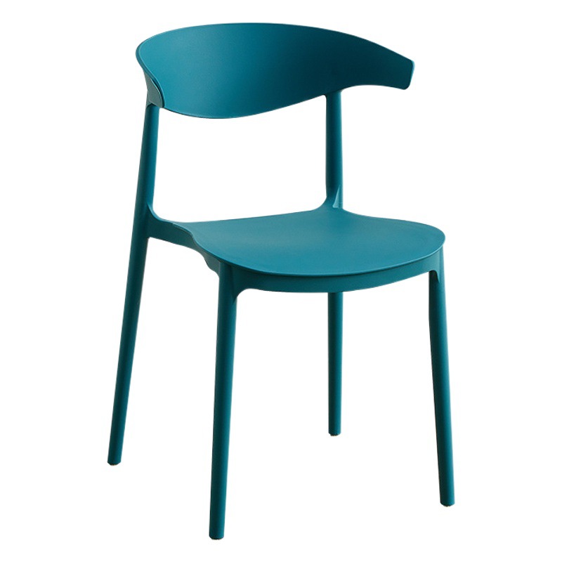 Picture of Modern Simple Plastic Chair for Home Use, Adult Chair with Backrest, Horn Chair, Cafe Dining Chair, Backrest Chair, Lightweight and Durable
