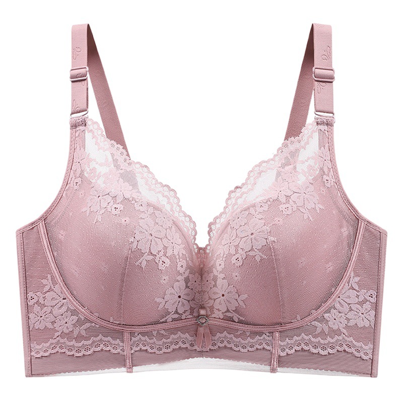 Summer Full-Cup Intimates for Women, Thin, Large Breasts, Small Breasts, Summer Large Size Push-Up Anti-Sagging Bra, Thin Section