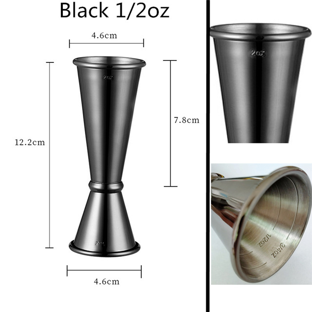 Picture of Indian-style wine measuring device Full Cup bartending double-headed measuring cup 30/60 bartender special oz cup Jigger