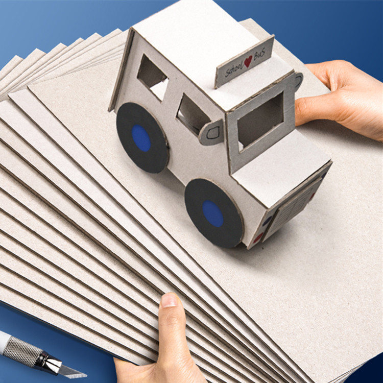 Picture of Cardboard Thickened A4 White Handmade Model Case DIY Gray Cardboard Packaging Material Children Painting Cardboard