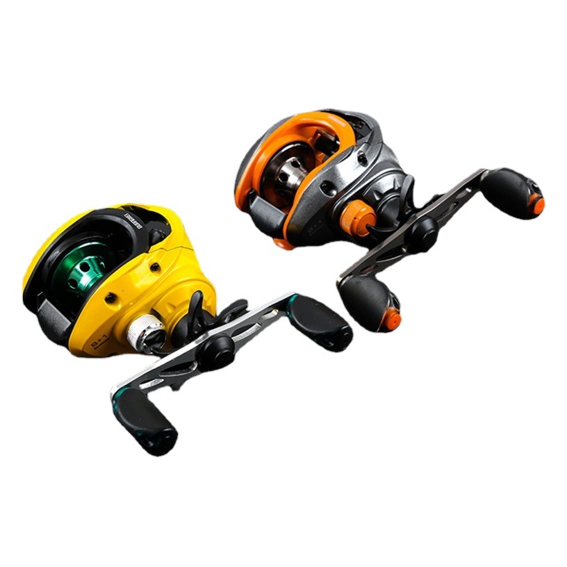 Guangwei GWCA small yellow wheel fishing reel water drop wheel Luya wheel sea fishing left and right hand magnetic brake fishing wheel fishing gear