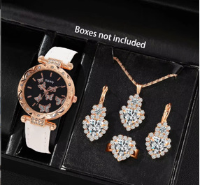 Picture of New TikTok Popular Women's Watch Fashion Personality Simple Watch Butterfly Digital Belt Watch Set