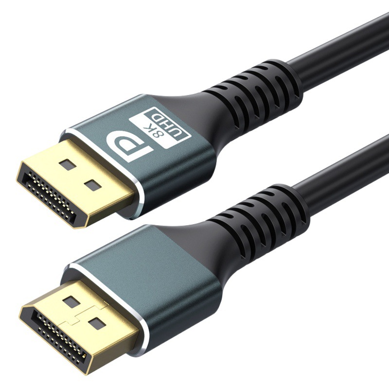 DP Line 1.4 Edition 8k Male-to-Public Power Card Laptop Monitor Connected to Video HD Data Line