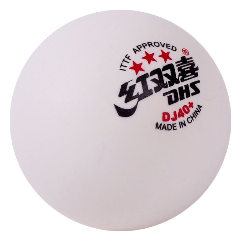 DHS Double Happiness DJ40 Table Tennis 3 Star Seam WTT Tour 2020 Tokyo Top White Samsung Ball