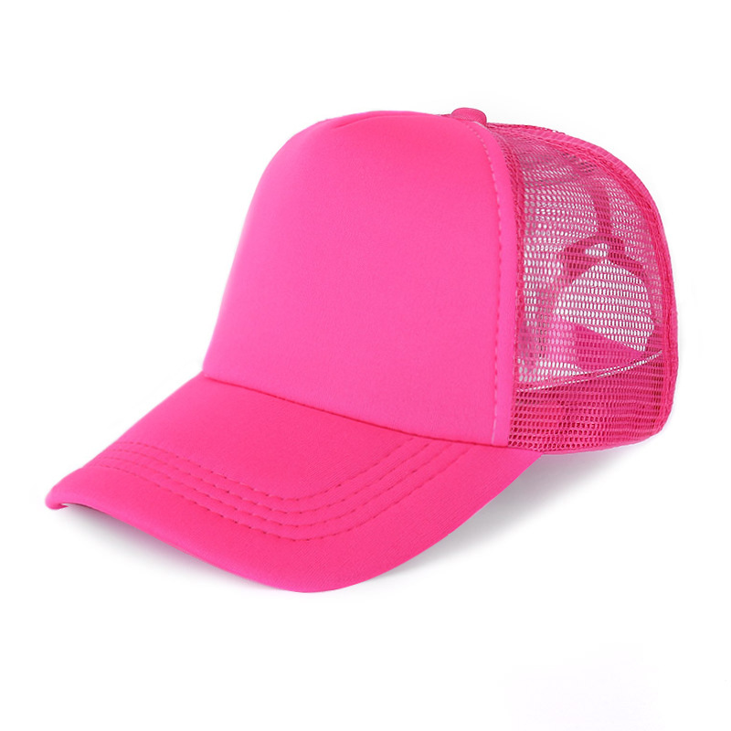 Picture of Sponge net cap printed logo blank advertising cap factory wholesale travel hat parent-child cap embroidered baseball cap