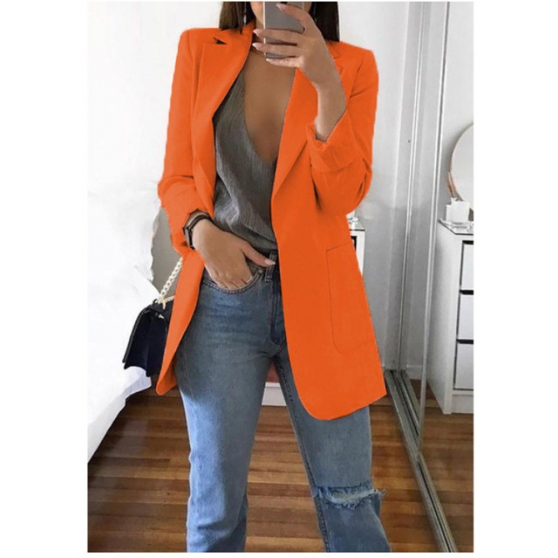 Picture of Wish Amazon 2021 European and American fashion lapel slim cardigan elegant suit jacket women
