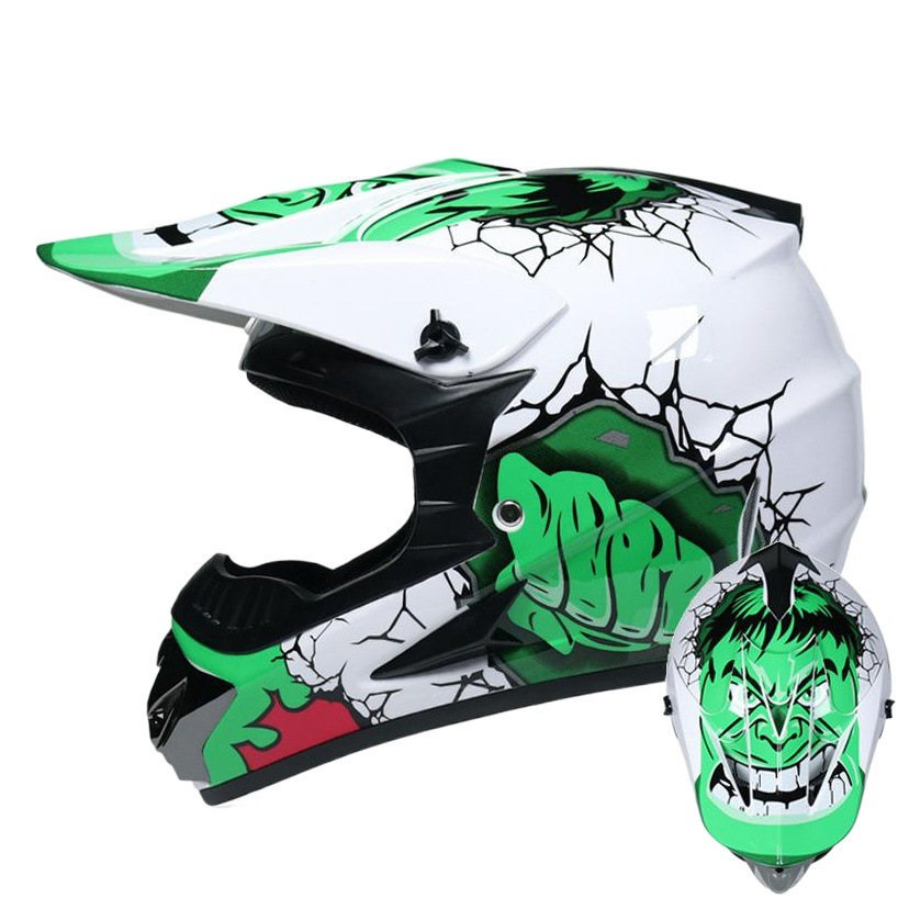 Off-Road Non-Motorcycle Helmet for Men and Women, Mountain Downhill Mx Motorcycle Trail Racing Full-Face Helmet, Breathable for All Seasons