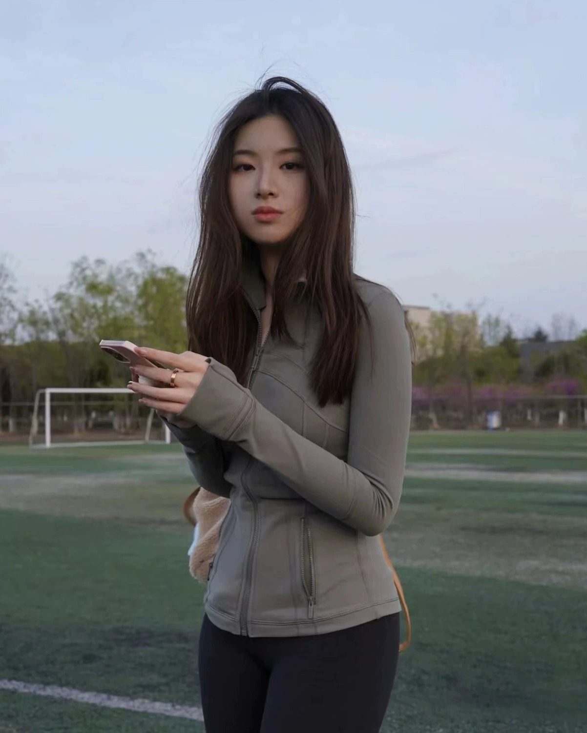 Picture of Lulu Same Style Spring and Autumn Women's Sports Jacket Yoga Clothes Top Casual Outdoor Collar Long Yoga Long Sleeve Jacket