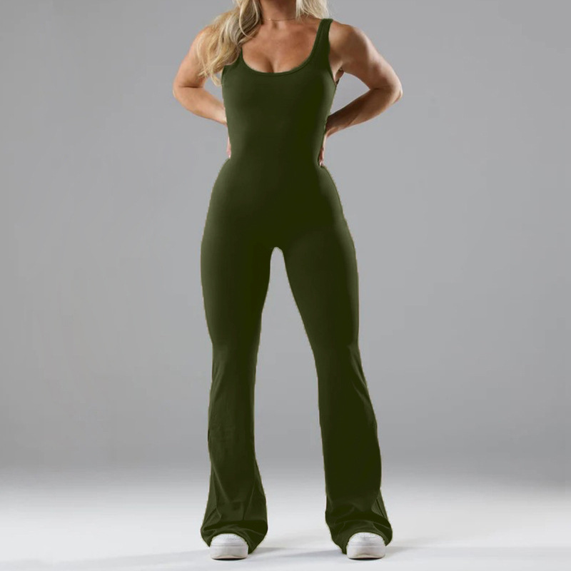 Picture of Fashion tight yoga jumpsuit 2024 casual hollow seamless sports slim fit slim jumpsuit